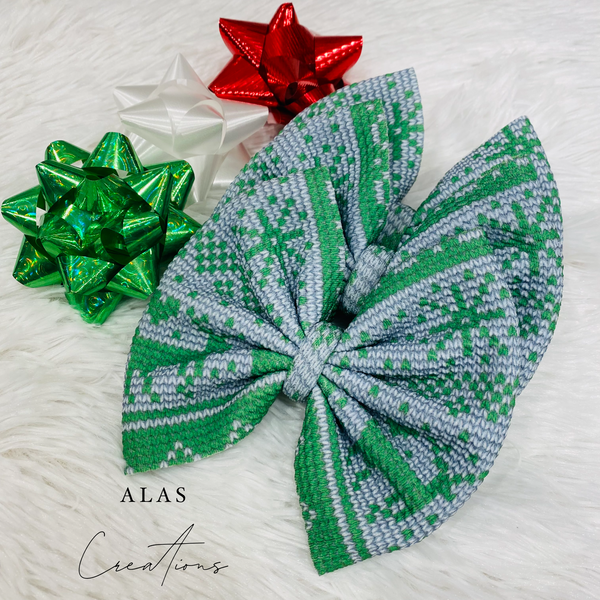 Green Sweater Weather - Big Bow
