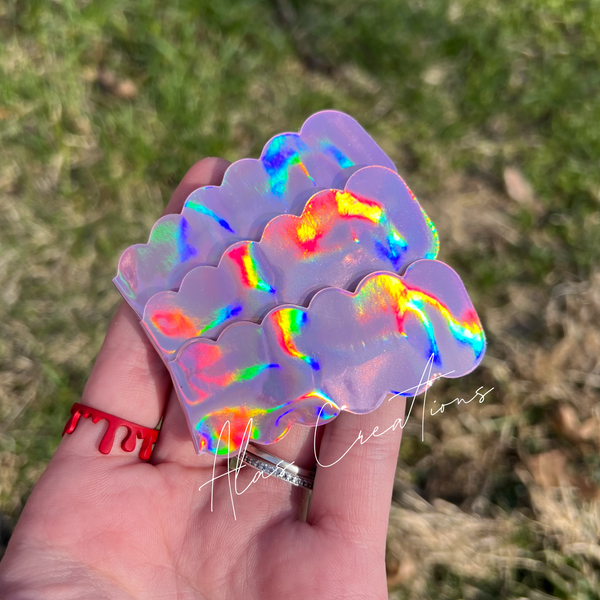 Baby Pink Holographic - Snap Clip
