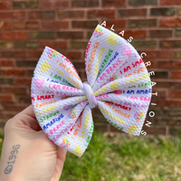 Rainbow Affirmations - Big Bow