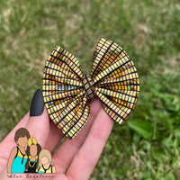 Gold Disco 3” Mini Bow