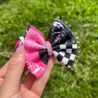 Patchwork Ghostface - 3” Mini Bow