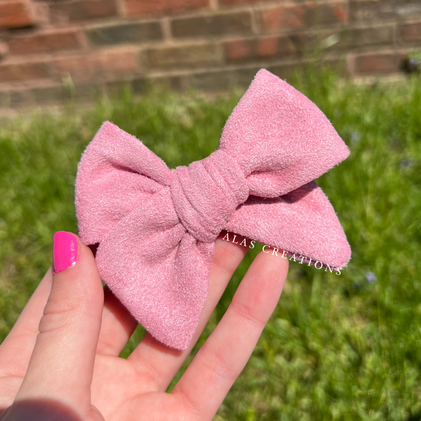 Mauve Corduroy Emma Bow