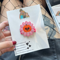 Pumpkin Flower Feltie