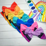 Crayon Emma Bow (Choose Color From Dropdown Menu)