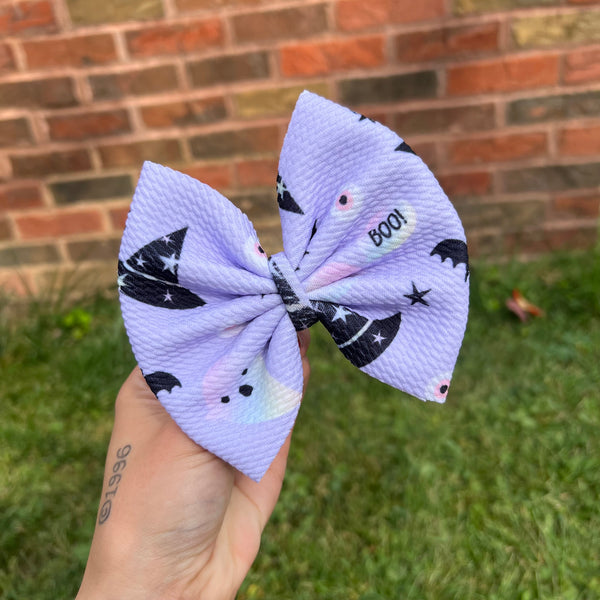 Pastel Purple Boo - Big Bow