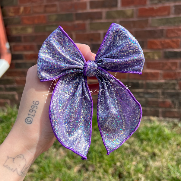 Purple Shimmer Large Emma Bow