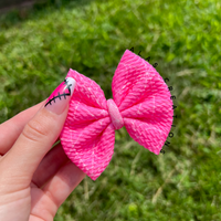 Pink Webs - 3” Mini Bow