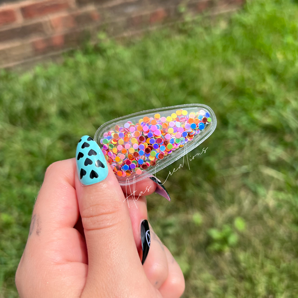 Rainbow - Shaker Snap Clip