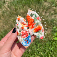 Bright Embroidery Floral 3” Mini Piggies