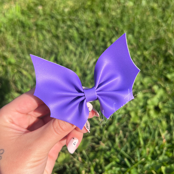 Purple Faux Leather Bat