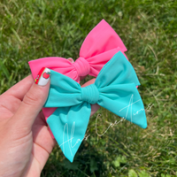 Cotton Candy Blue Swim Emma Bow
