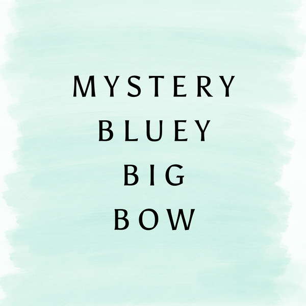 Mystery Blue Dog - Big Bow