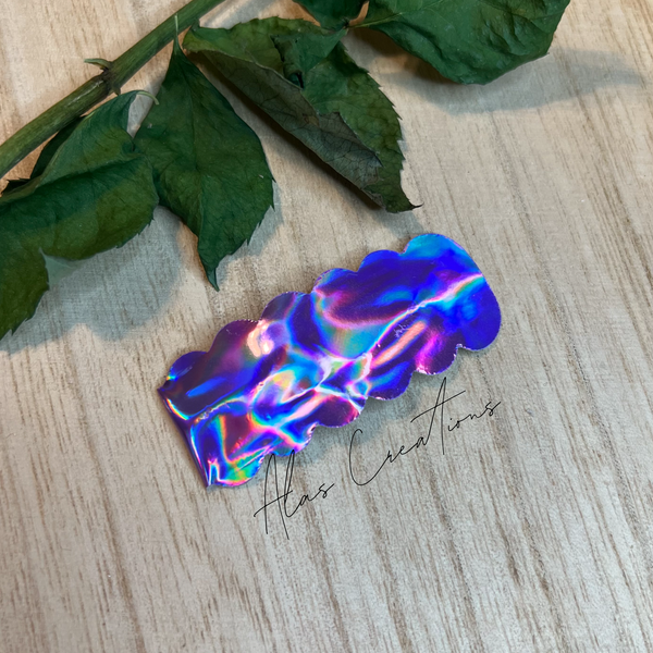 Purple Holographic - Snap Clip