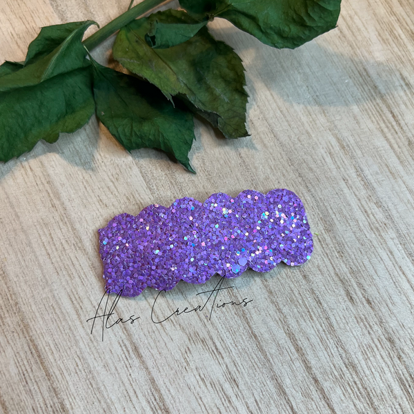 Lavender Glitter  - Snap Clip